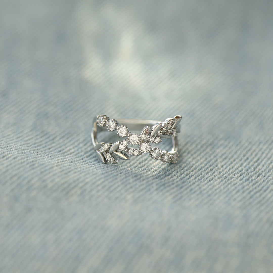 Grow Through Your Struggles Leaf Ring