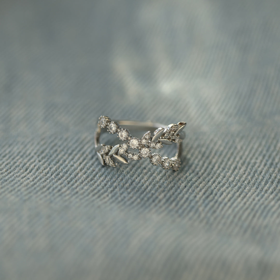 Grow Through Your Struggles Leaf Ring