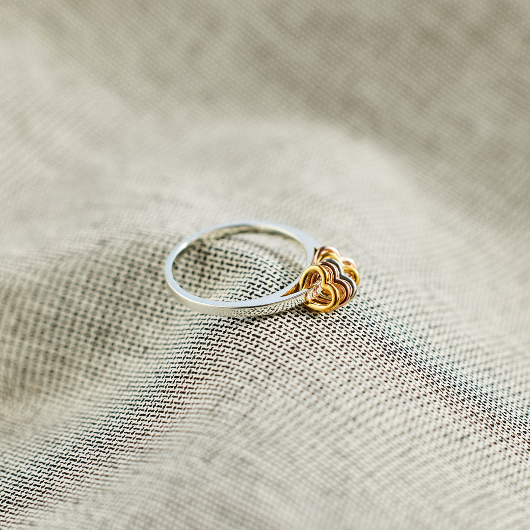 For 2-5 Besties Heart Fidget Ring