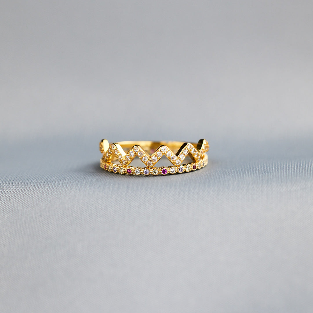 Stackable Highs And Lows Ring Set