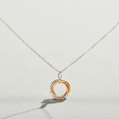 Three Generations Triple Circle Necklace