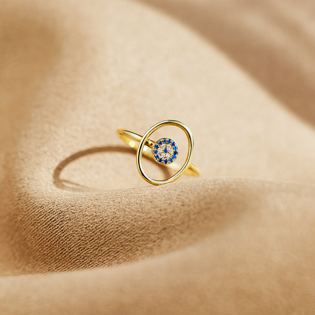 Concentric Evil Eye Ring