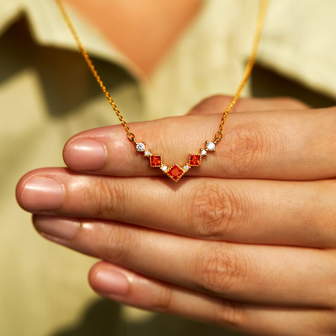 She Was The Fire Flame Necklace