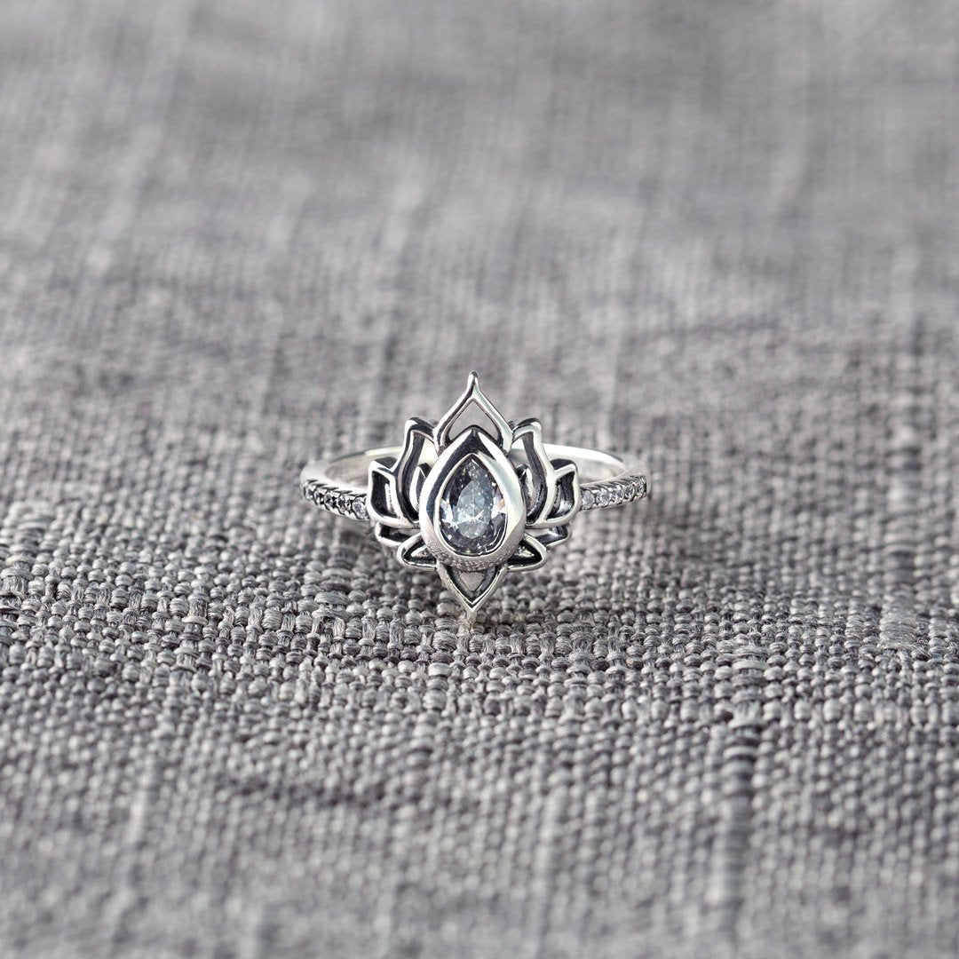 Mother&Warrior Lotus Ring