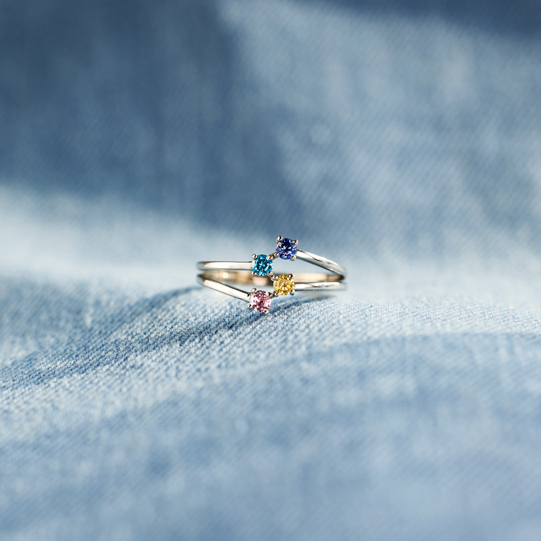 2-5 Birthstones Wrap Band