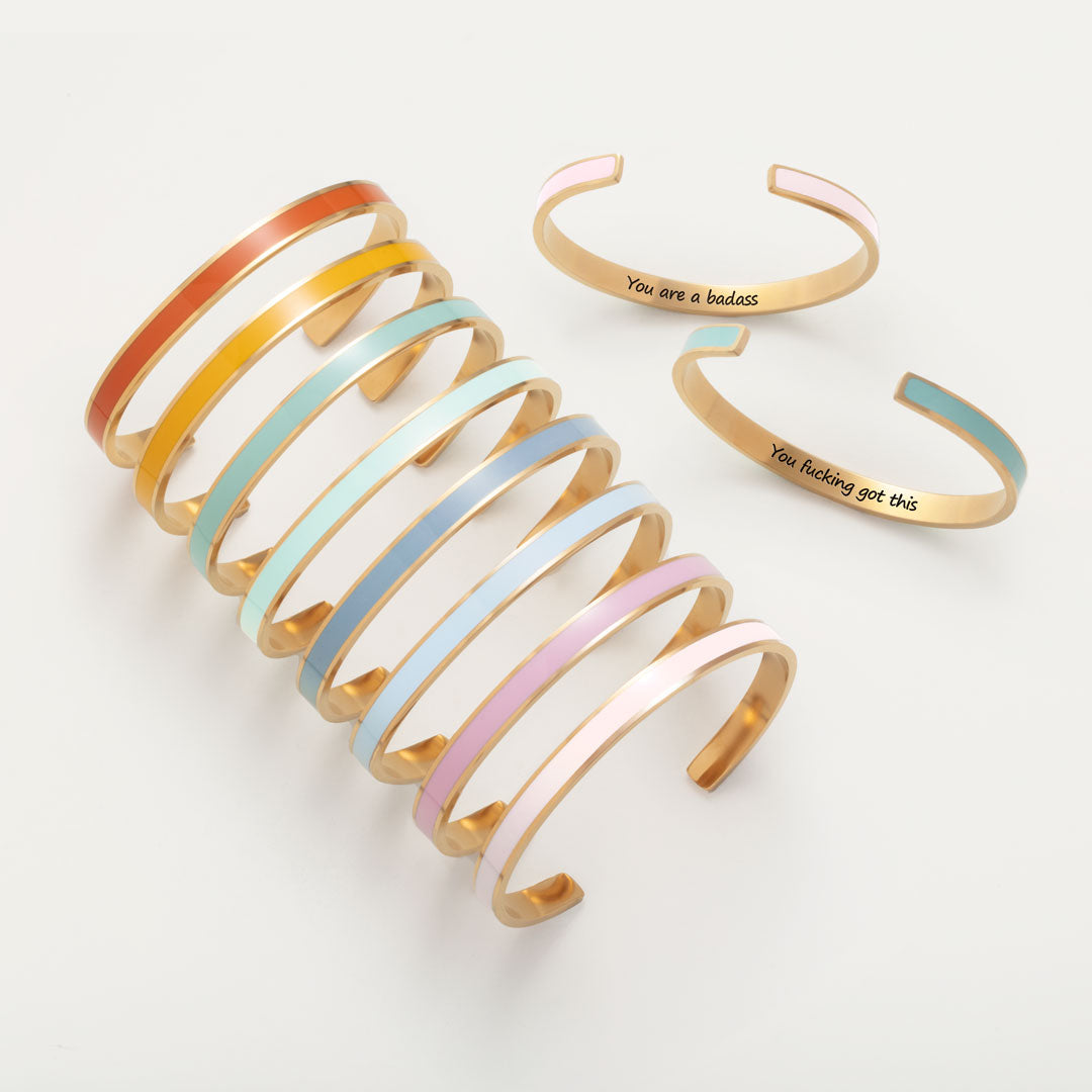 Meaningful Quotes Color Bangle