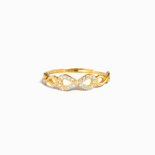 Forever & Always Christmas Infinity Ring Band