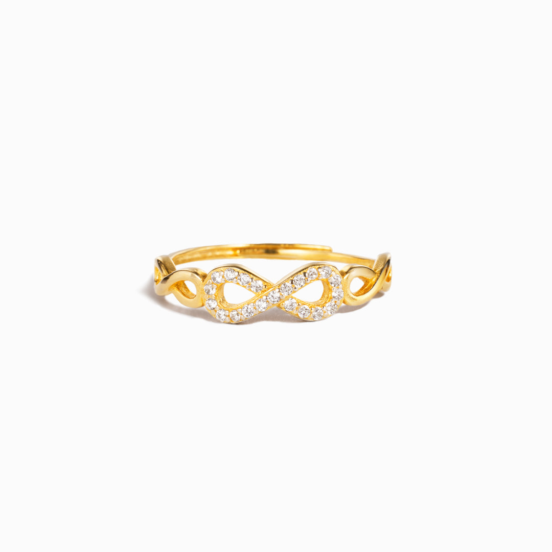 Forever & Always Christmas Infinity Ring Band