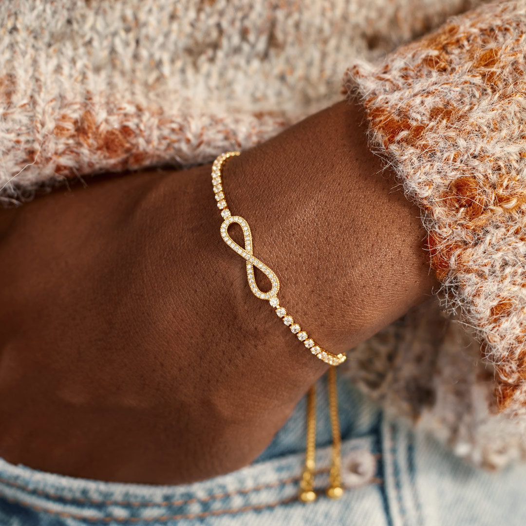 Best Friend Forever Pavé Infinity Bracelet
