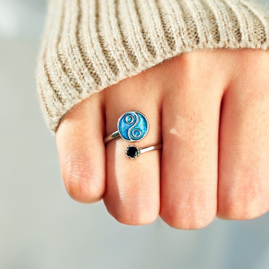 Yin Yang Spinner Fidget Anxiety Ring