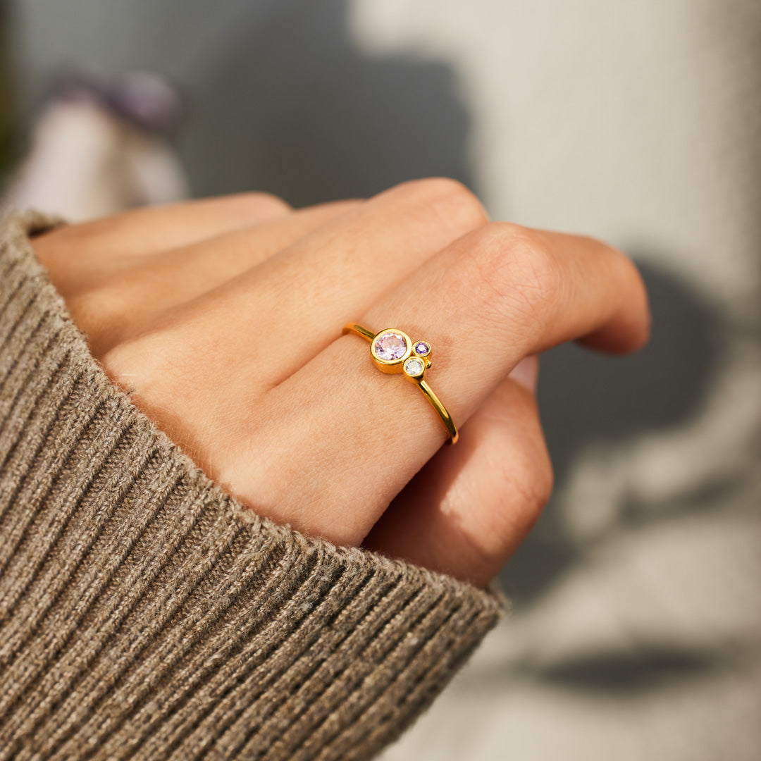 1-7 Birthstones Dots Mothers Ring-Specialized Mother’s day Gift