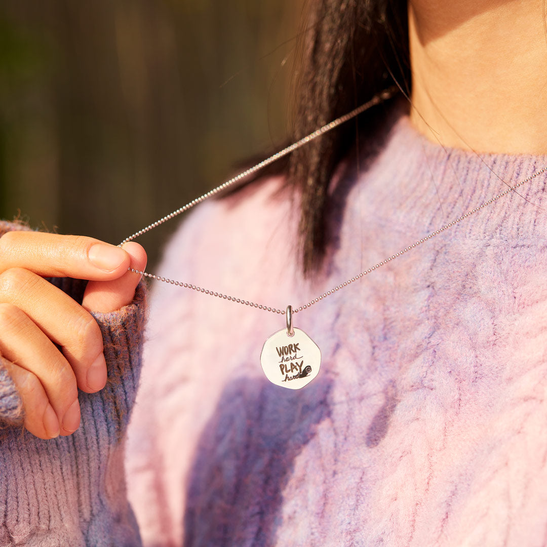 Work Hard Play Hard Necklace