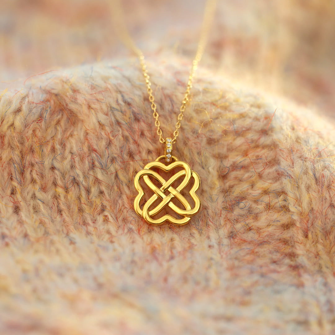 Heart Connection Heart Knot Necklace
