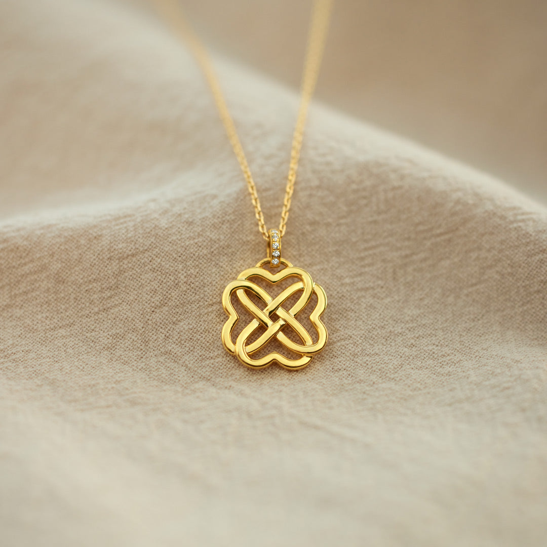 Heart Connection Heart Knot Necklace