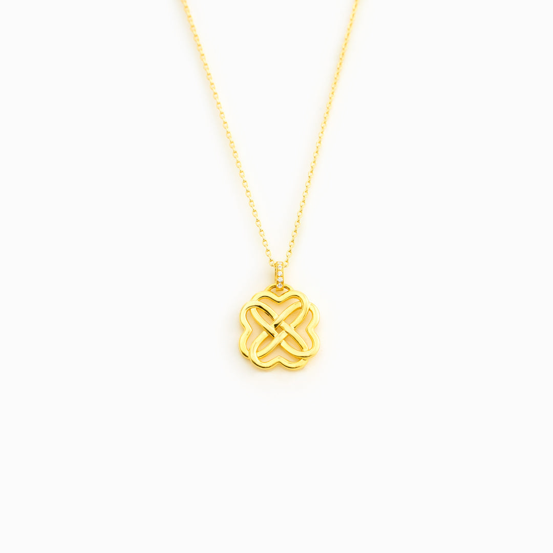 Heart Connection Heart Knot Necklace