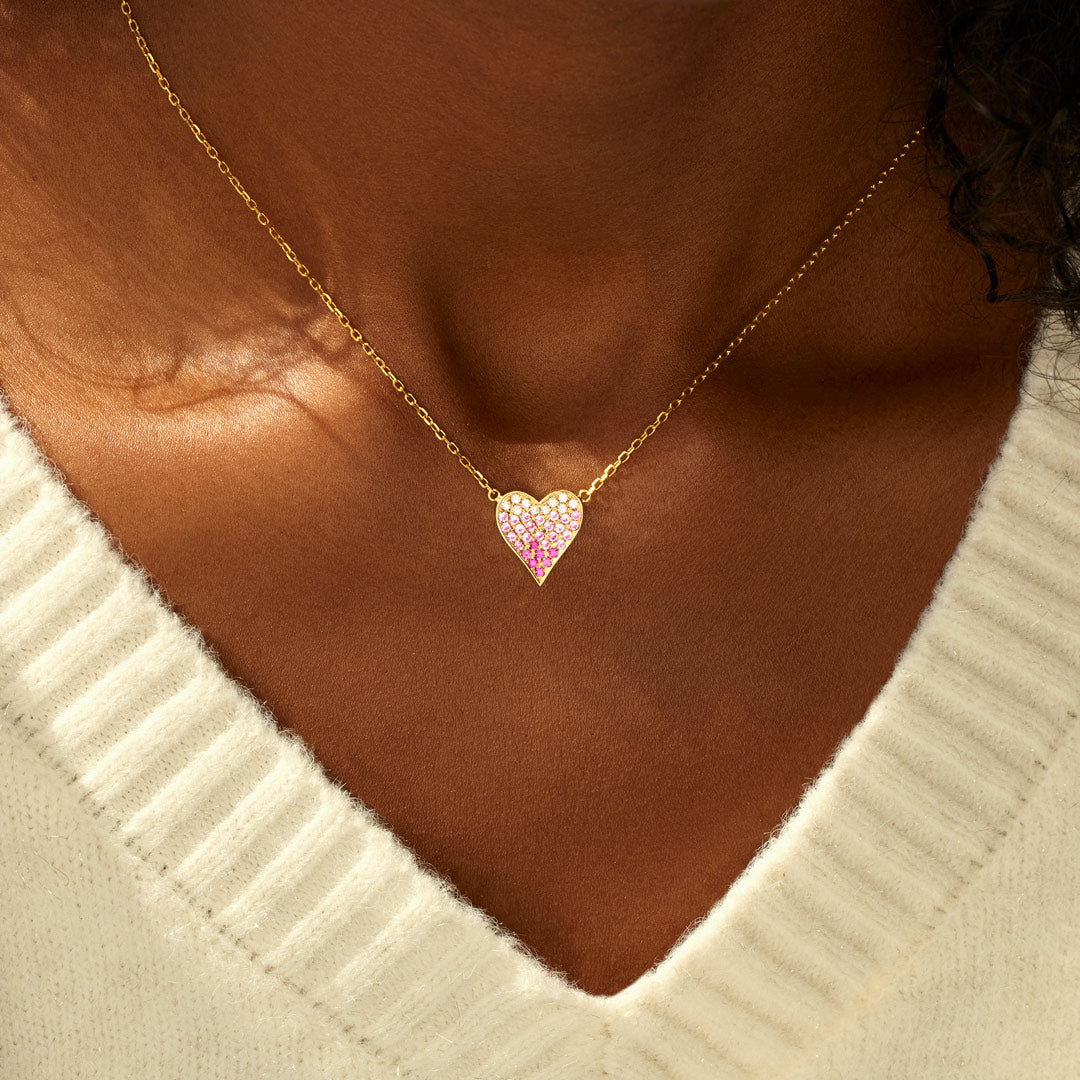 Mother Daughter The LOVE Necklace