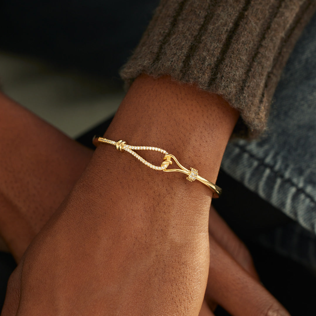 Bond Of Hearts Tied Heart Bracelet