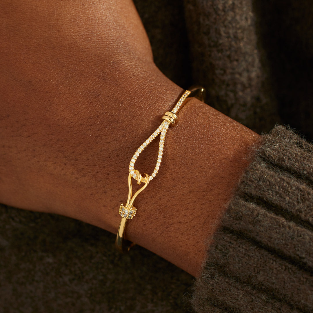 Bond Of Hearts Tied Heart Bracelet