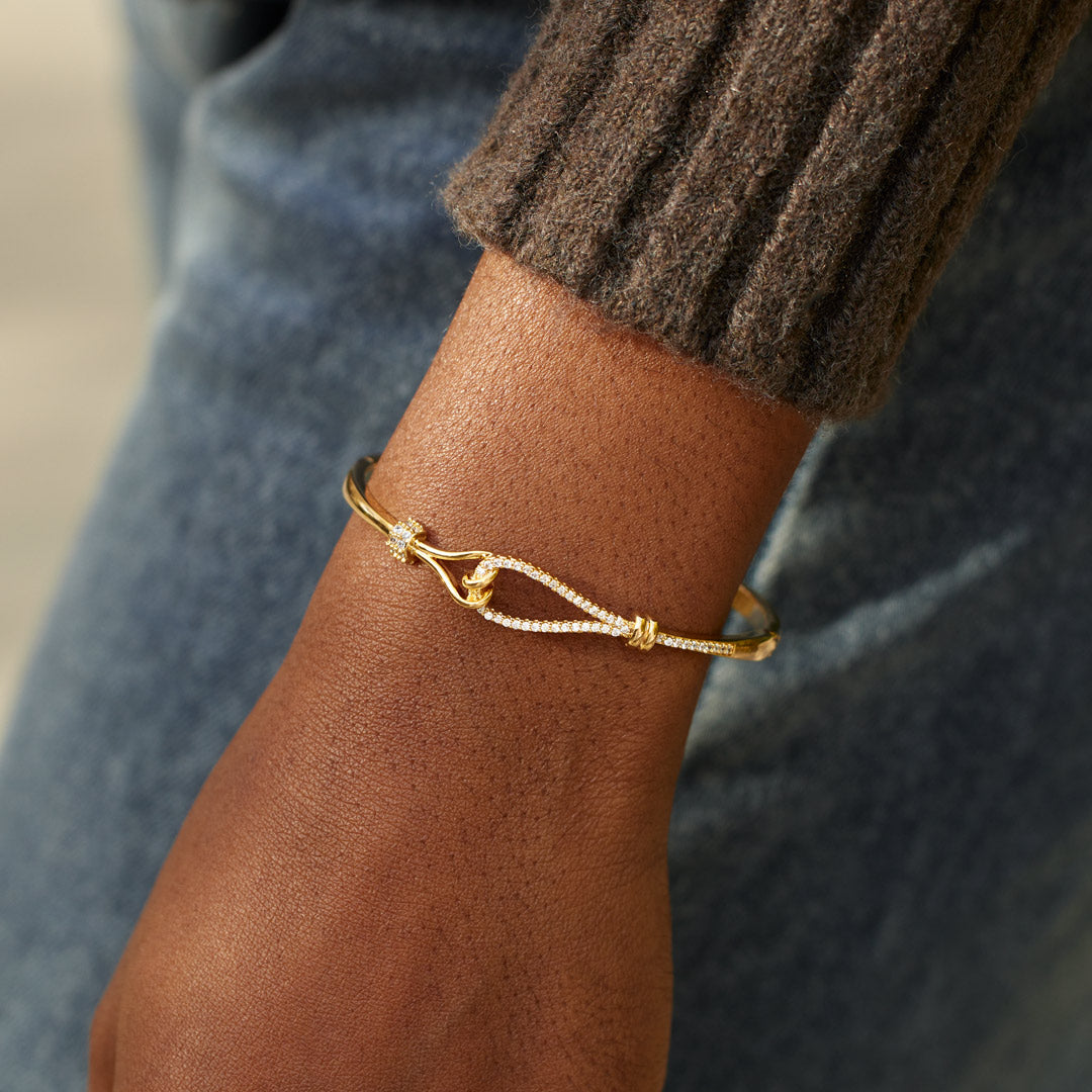 Bond Of Hearts Tied Heart Bracelet