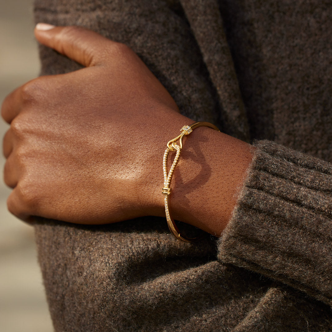 Bond Of Hearts Tied Heart Bracelet