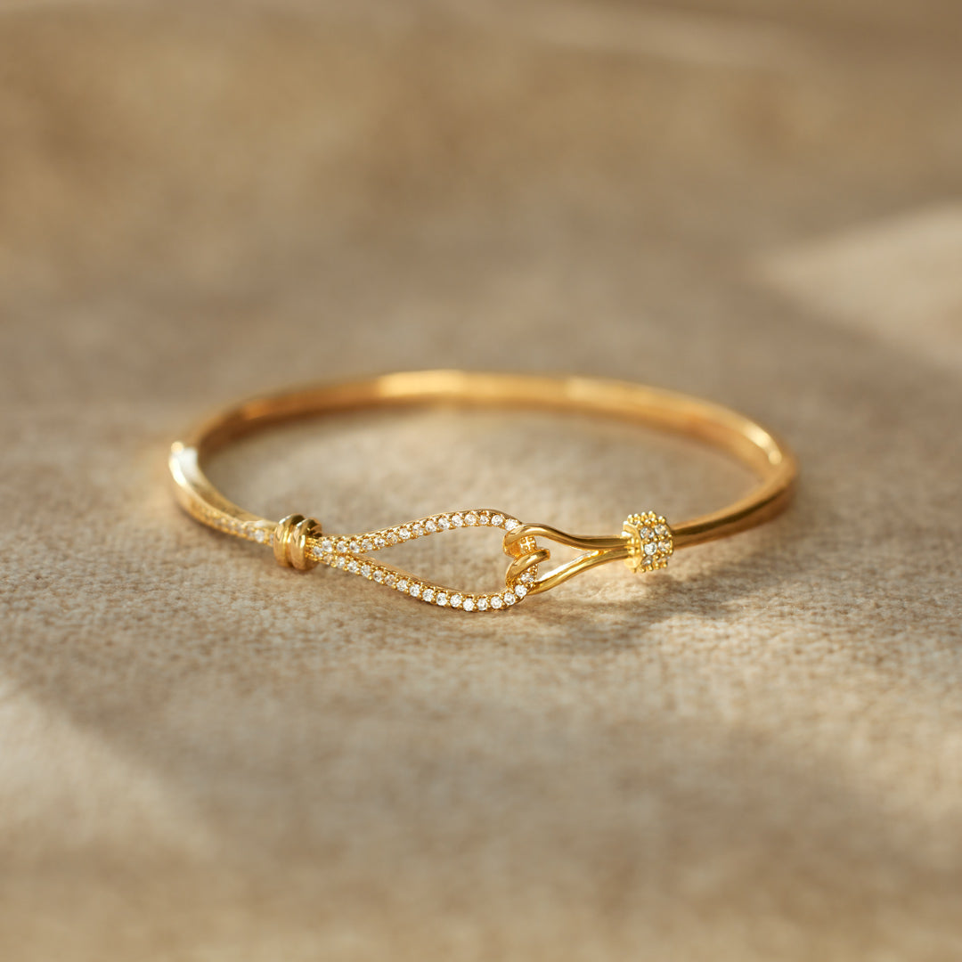 Bond Of Hearts Tied Heart Bracelet