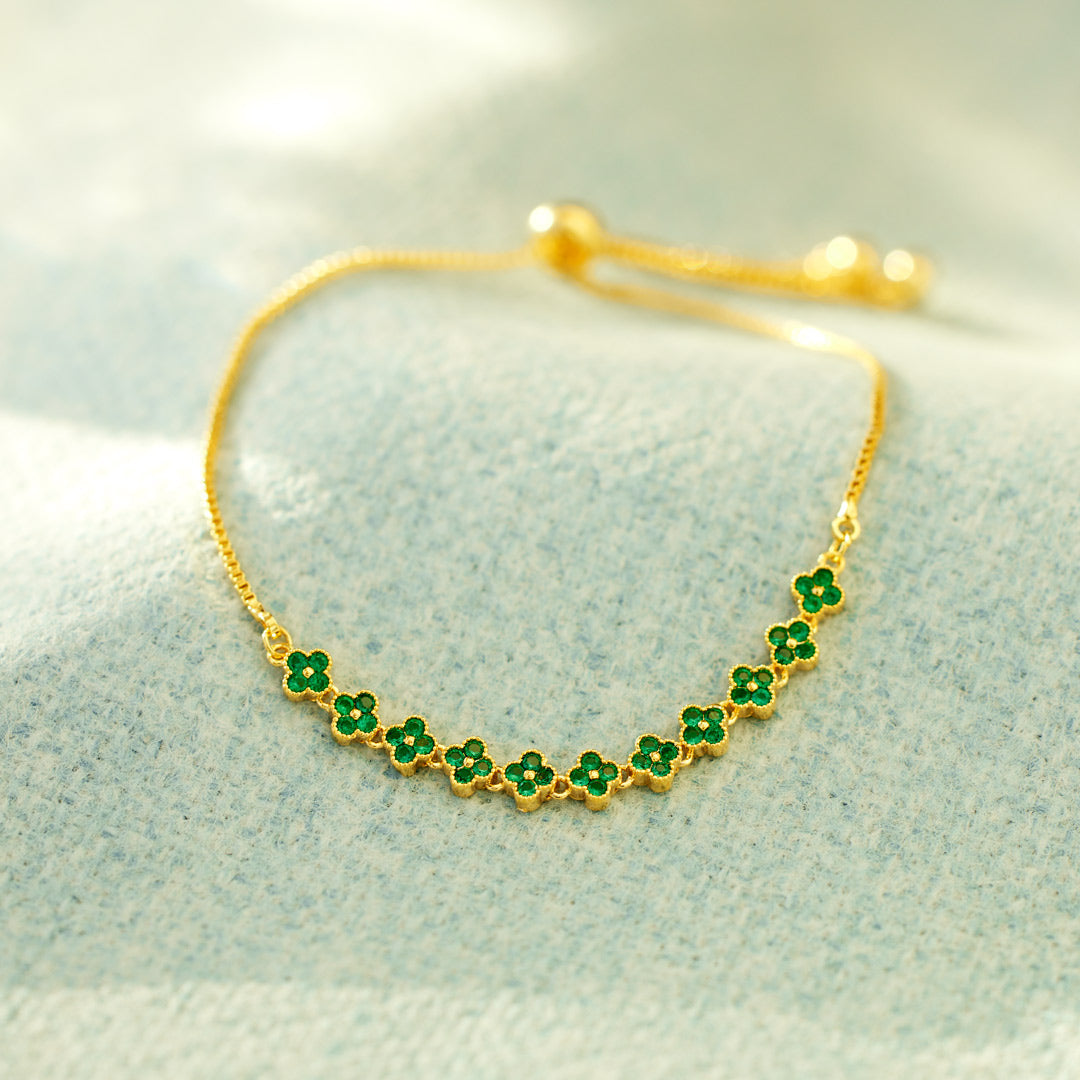 You Will Be The Lucky One Some Day Four-Leaf Clover Bracelet