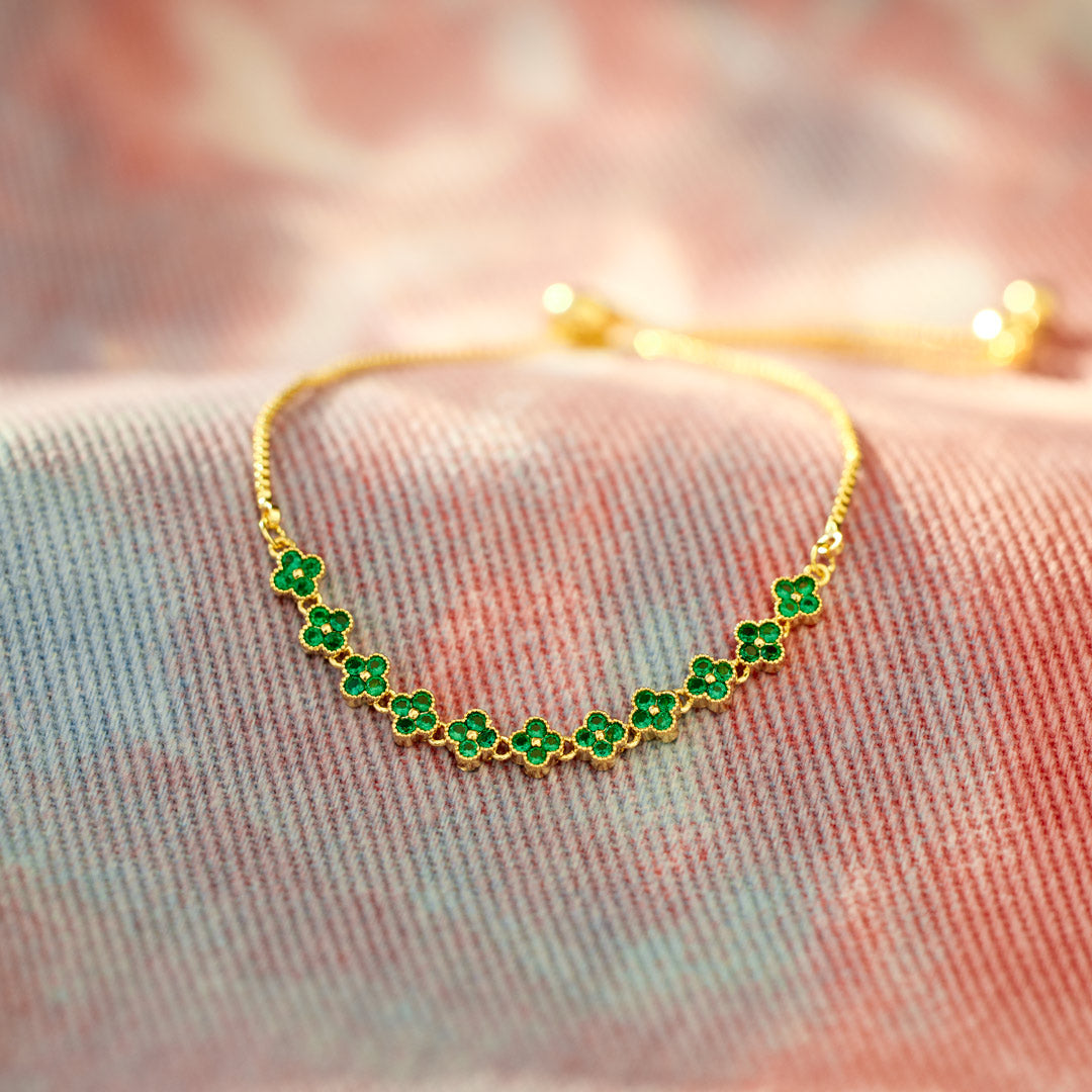 You Will Be The Lucky One Some Day Four-Leaf Clover Bracelet