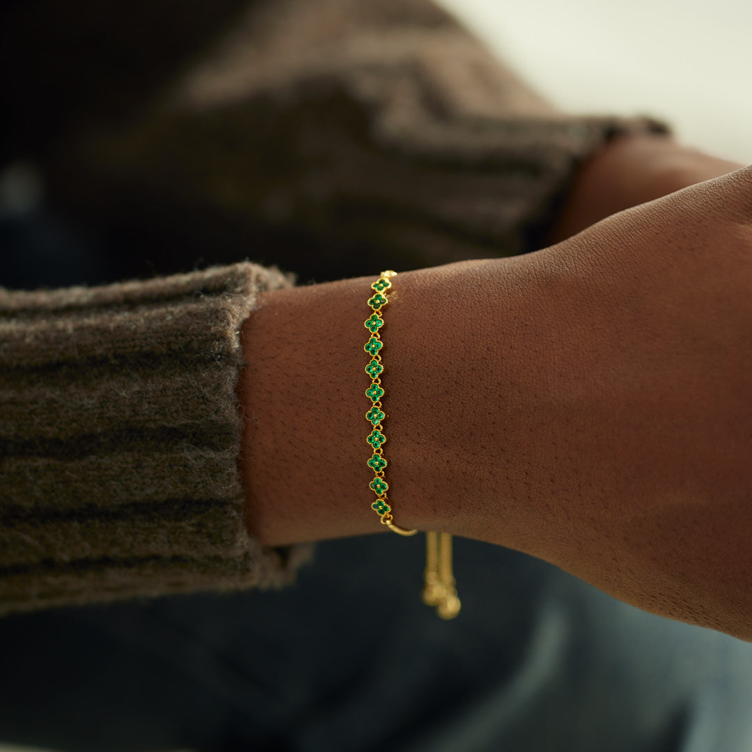 You Will Be The Lucky One Some Day Four-Leaf Clover Bracelet