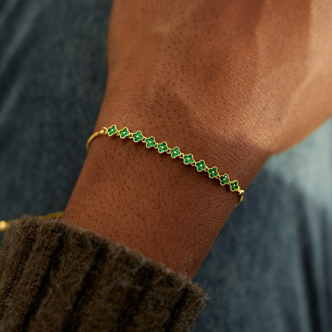 You Will Be The Lucky One Some Day Four-Leaf Clover Bracelet