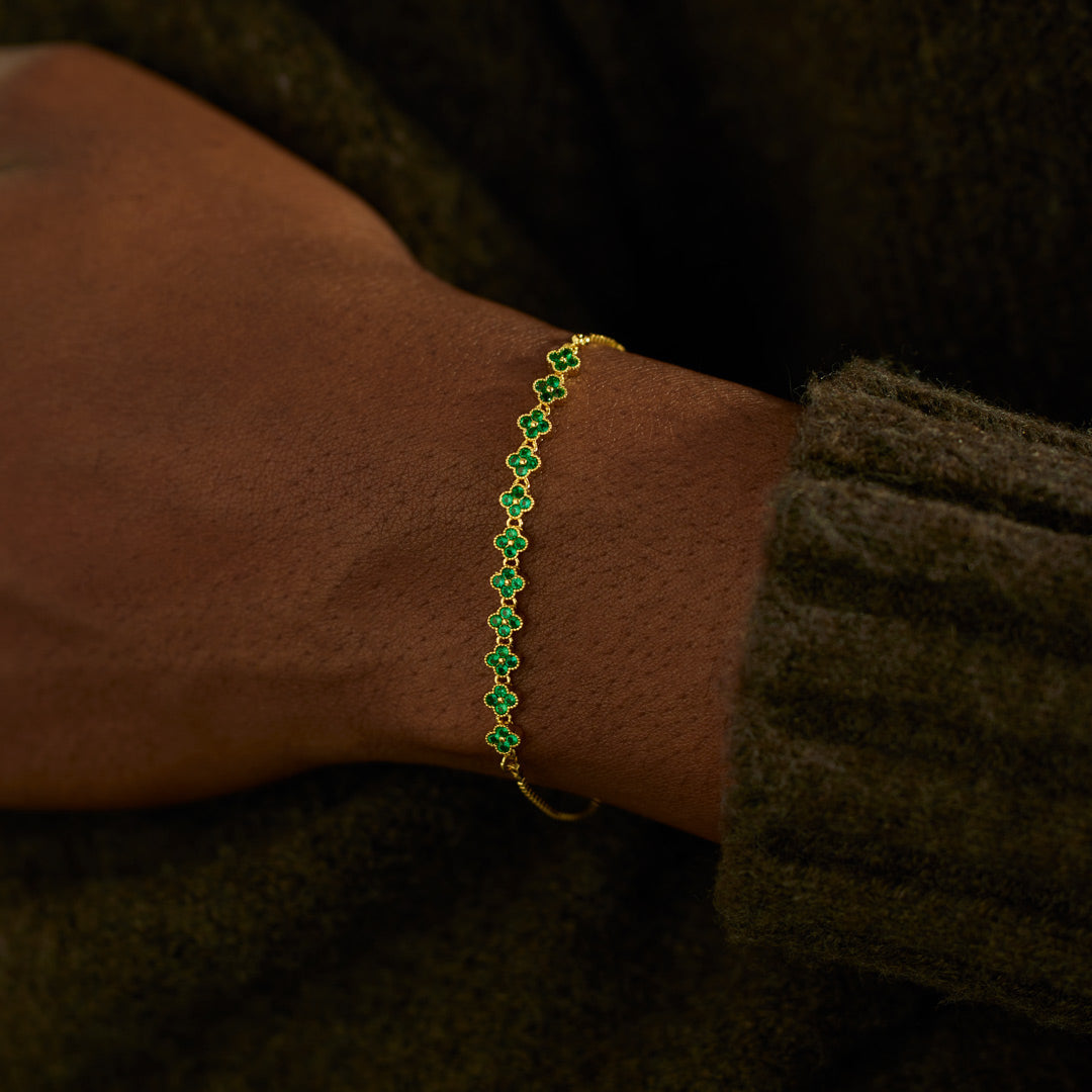 You Will Be The Lucky One Some Day Four-Leaf Clover Bracelet