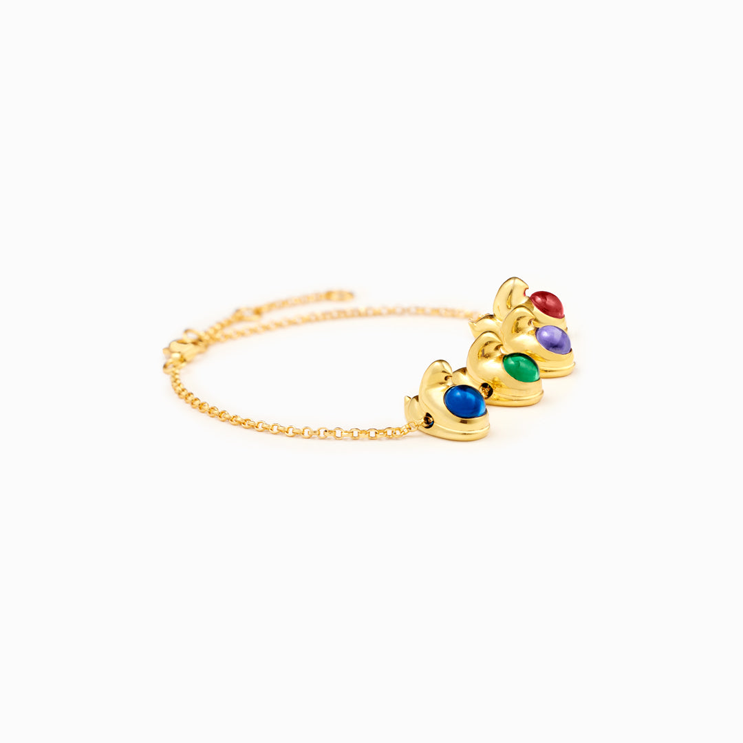 Nana's Favorite Peeps 1-8 Little Chicken Birthstone Bracelet