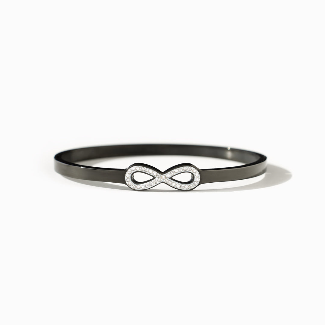 Love Built To Last Forever Infinity Black Brcelet