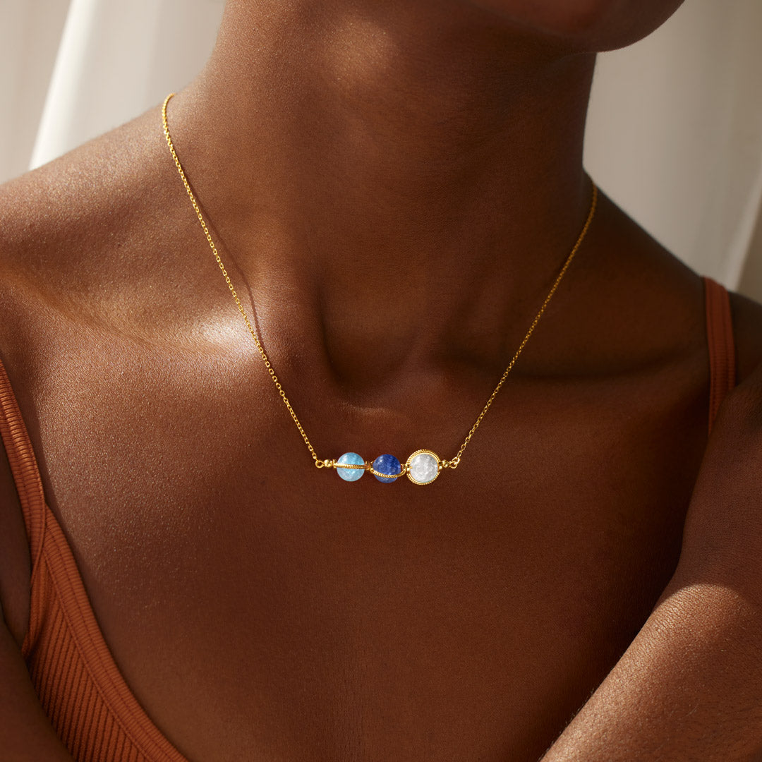 1-6 Birthstones Galaxy Necklace