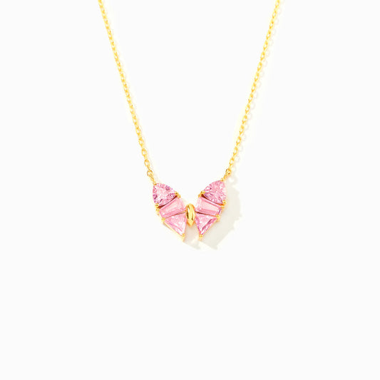She Made Broken Beautiful Radiant Butterfly Necklace