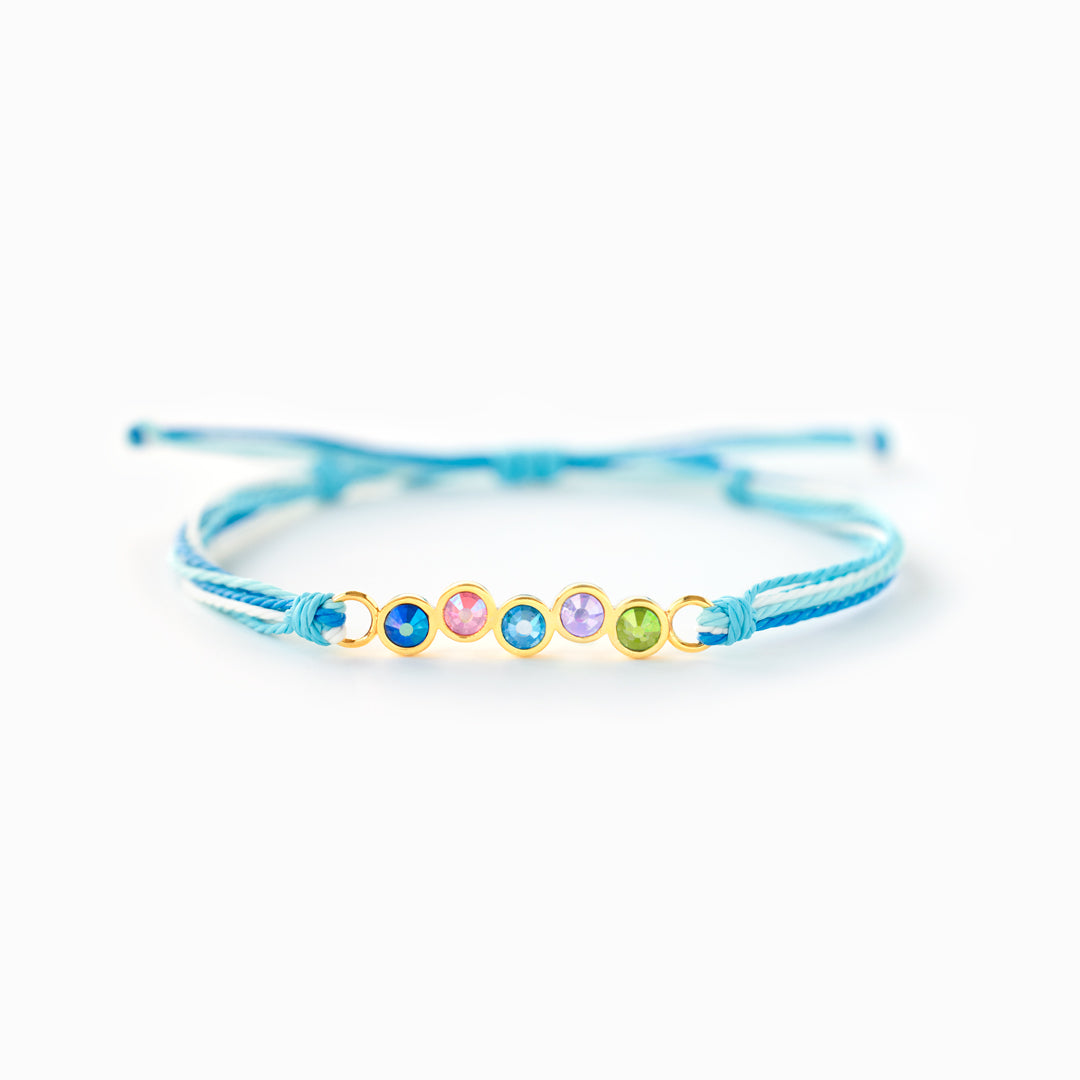 1-6 Crystal Birthstones Bracelet