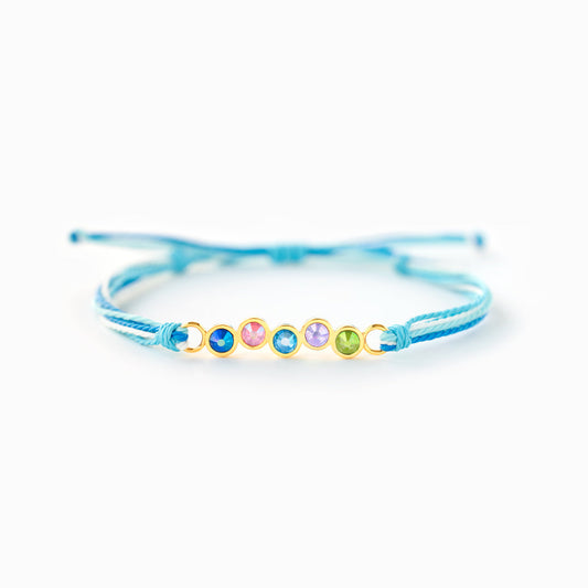 1-6 Crystal Birthstones Bracelet