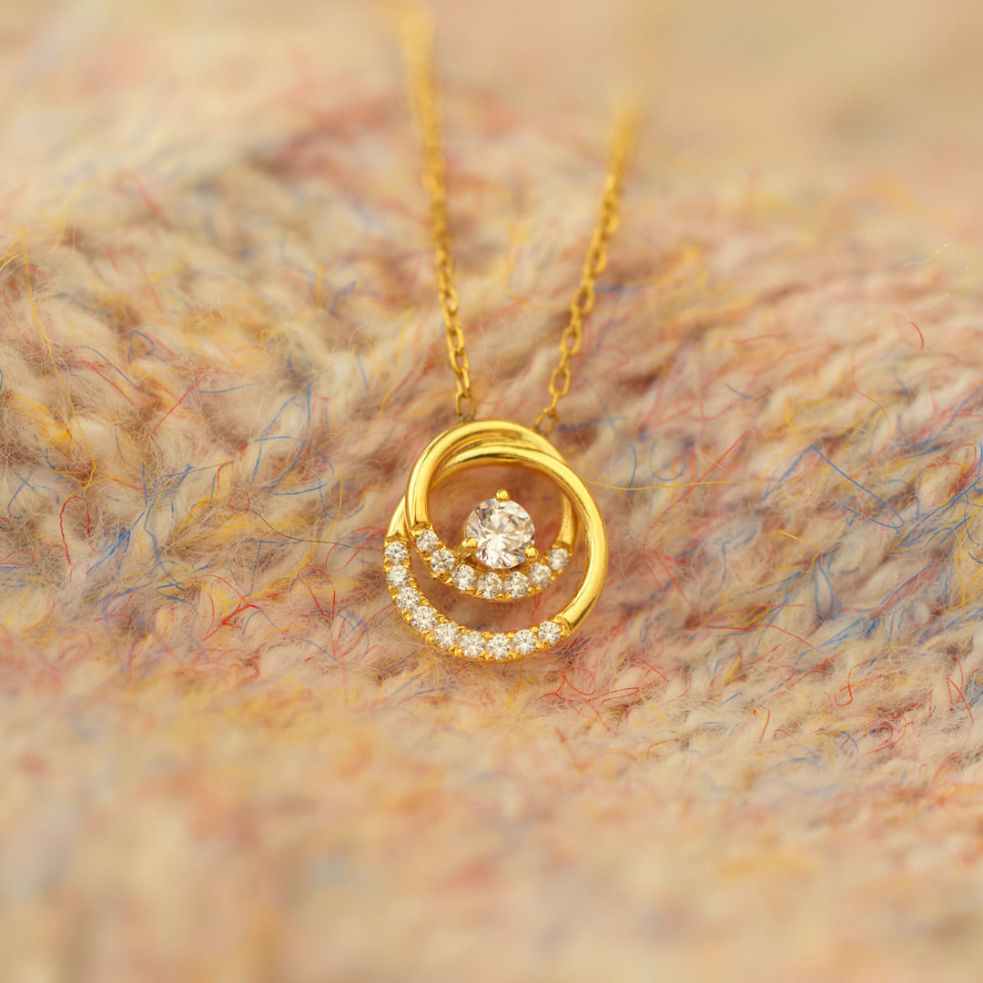 You're That Part Of Me Double Halo Necklace