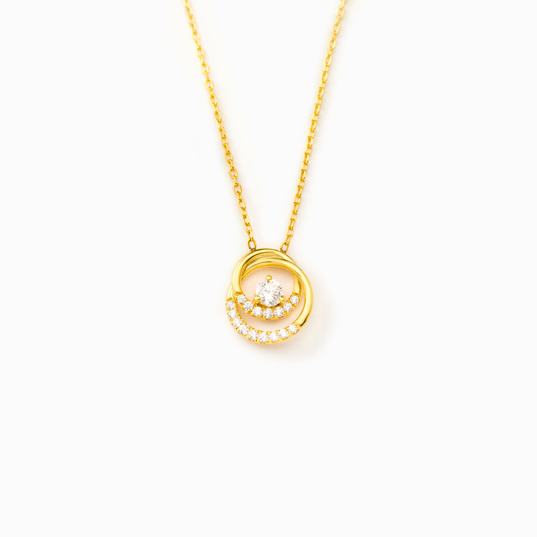 You're That Part Of Me Double Halo Necklace