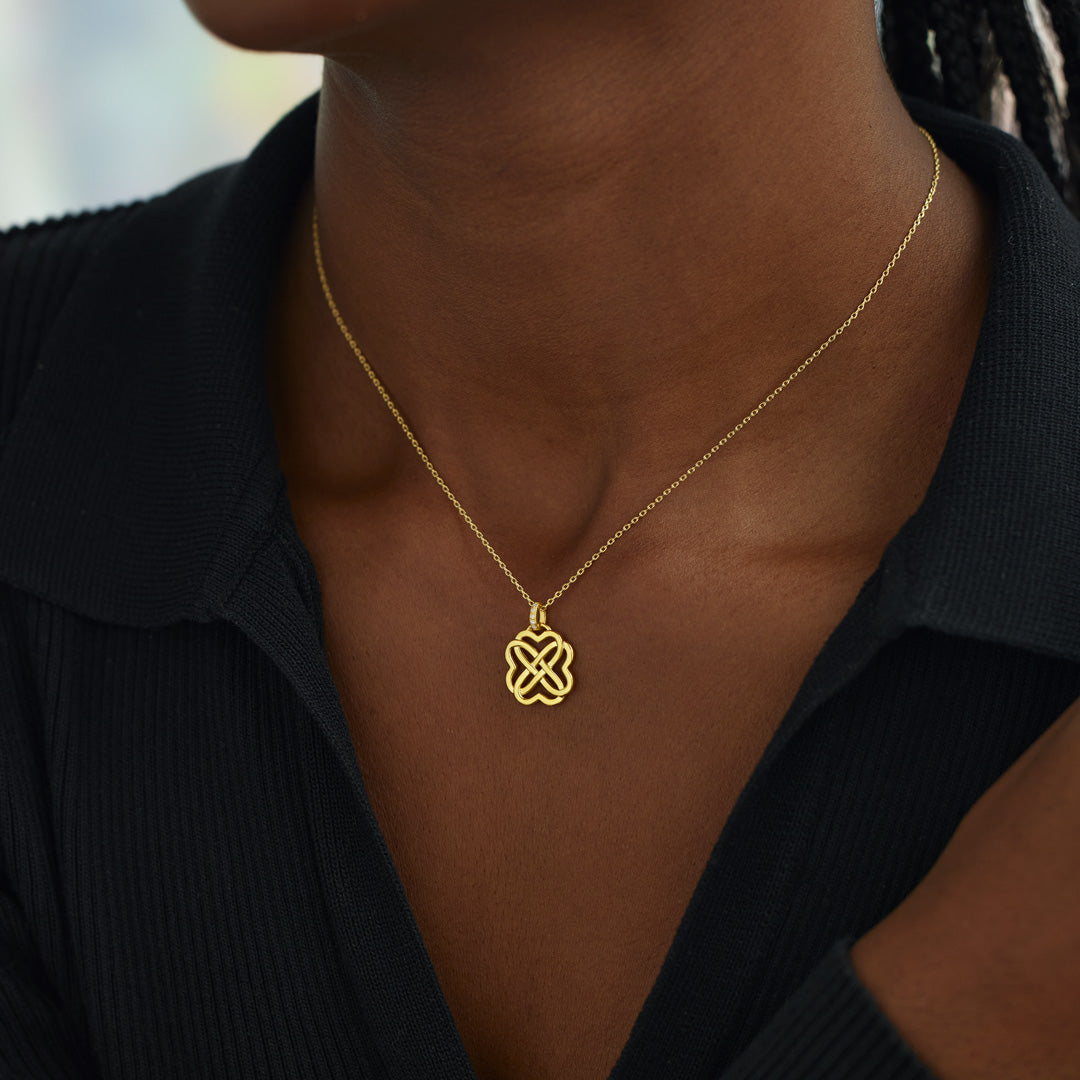 Heart Connection Heart Knot Necklace