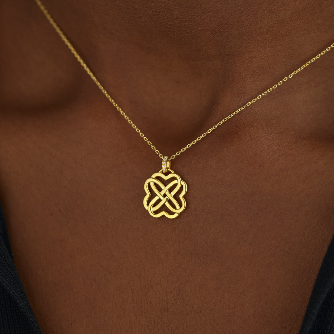 Heart Connection Heart Knot Necklace