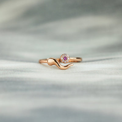 Evil Eye Ring, Italian Horn Ring