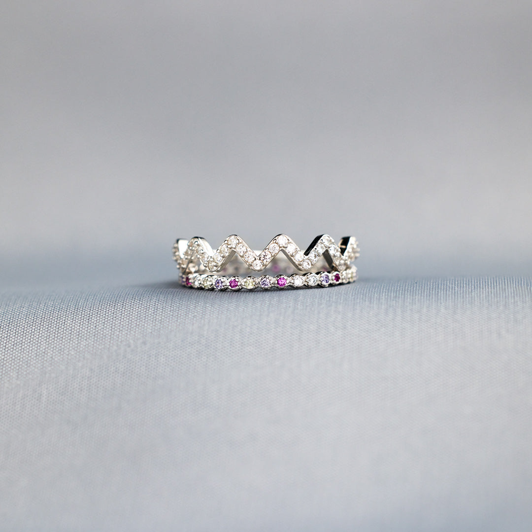 Stackable Highs And Lows Ring Set