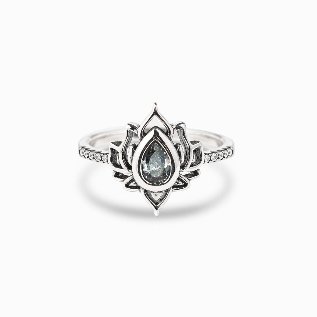 Grow & Believe Lotus Ring