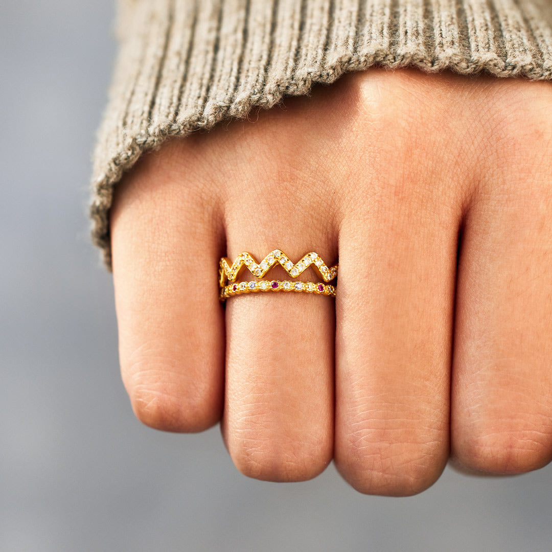 Stackable Highs And Lows Ring Set