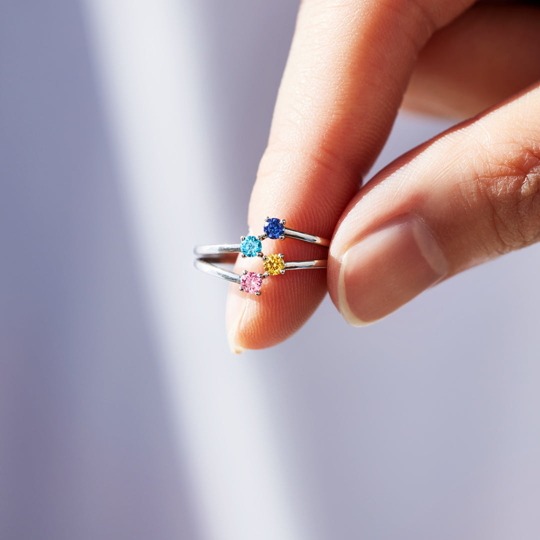 2-5 Birthstones Wrap Band