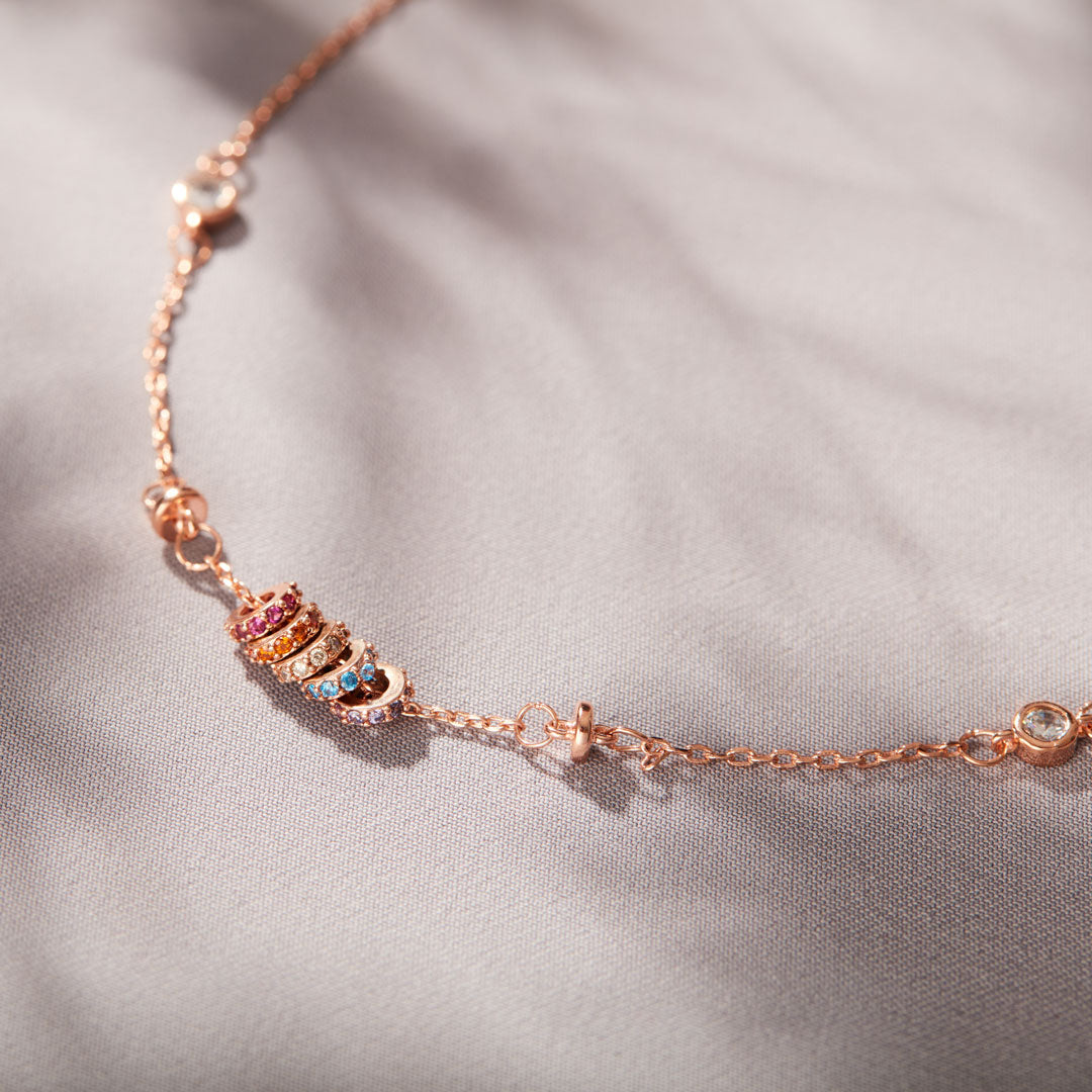 You Are A Rainbow Spacer Necklace