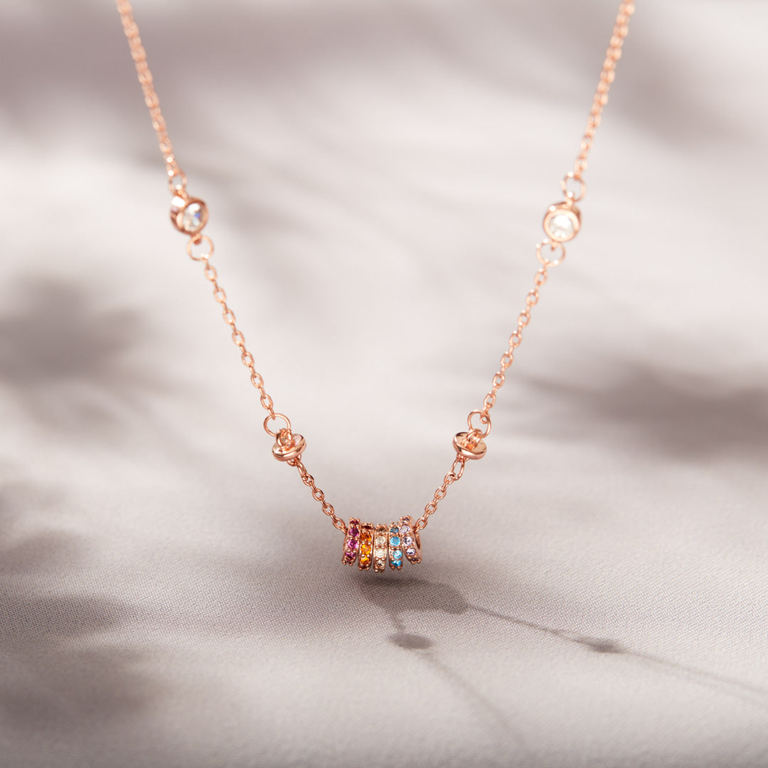 You Are A Rainbow Spacer Necklace