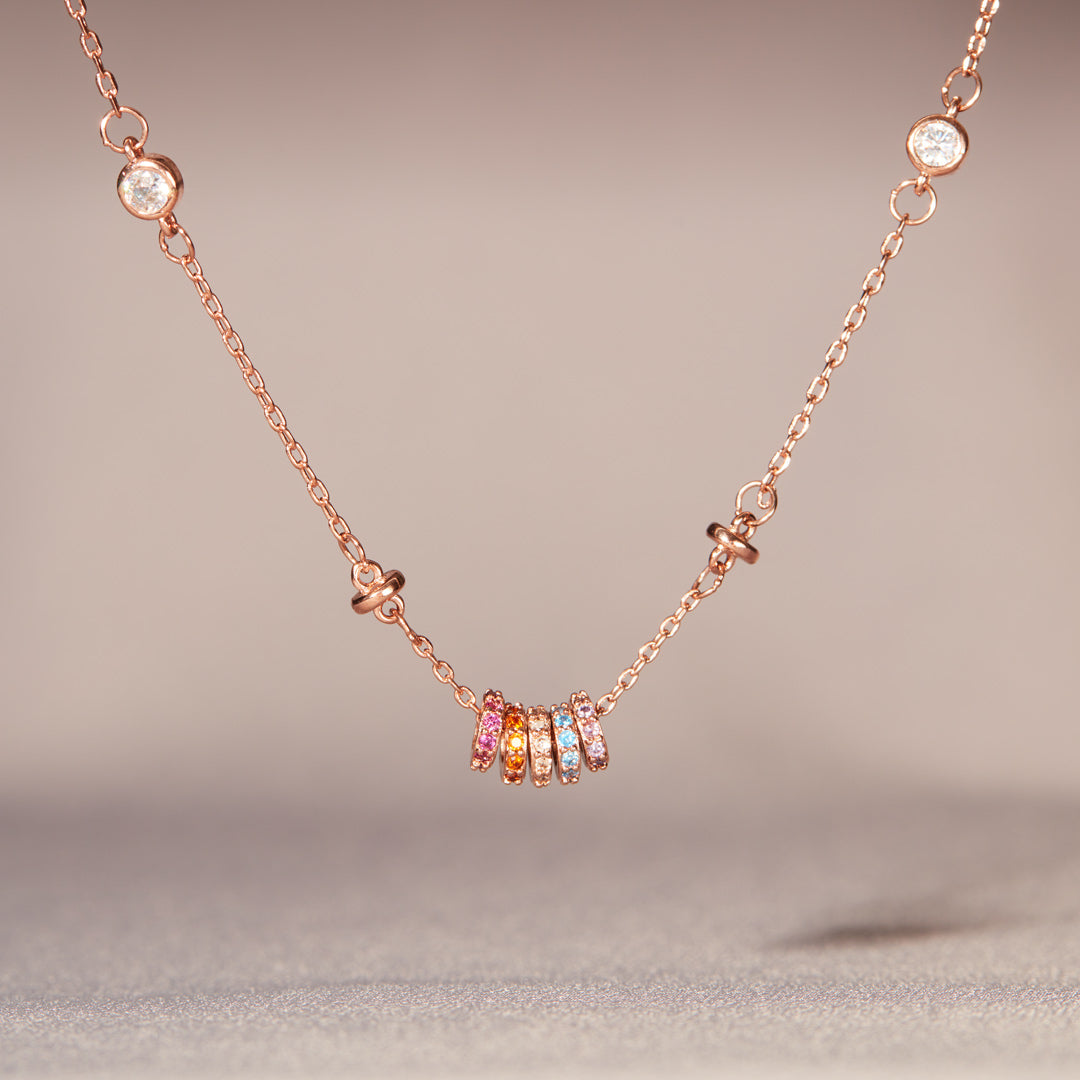 You Are A Rainbow Spacer Necklace
