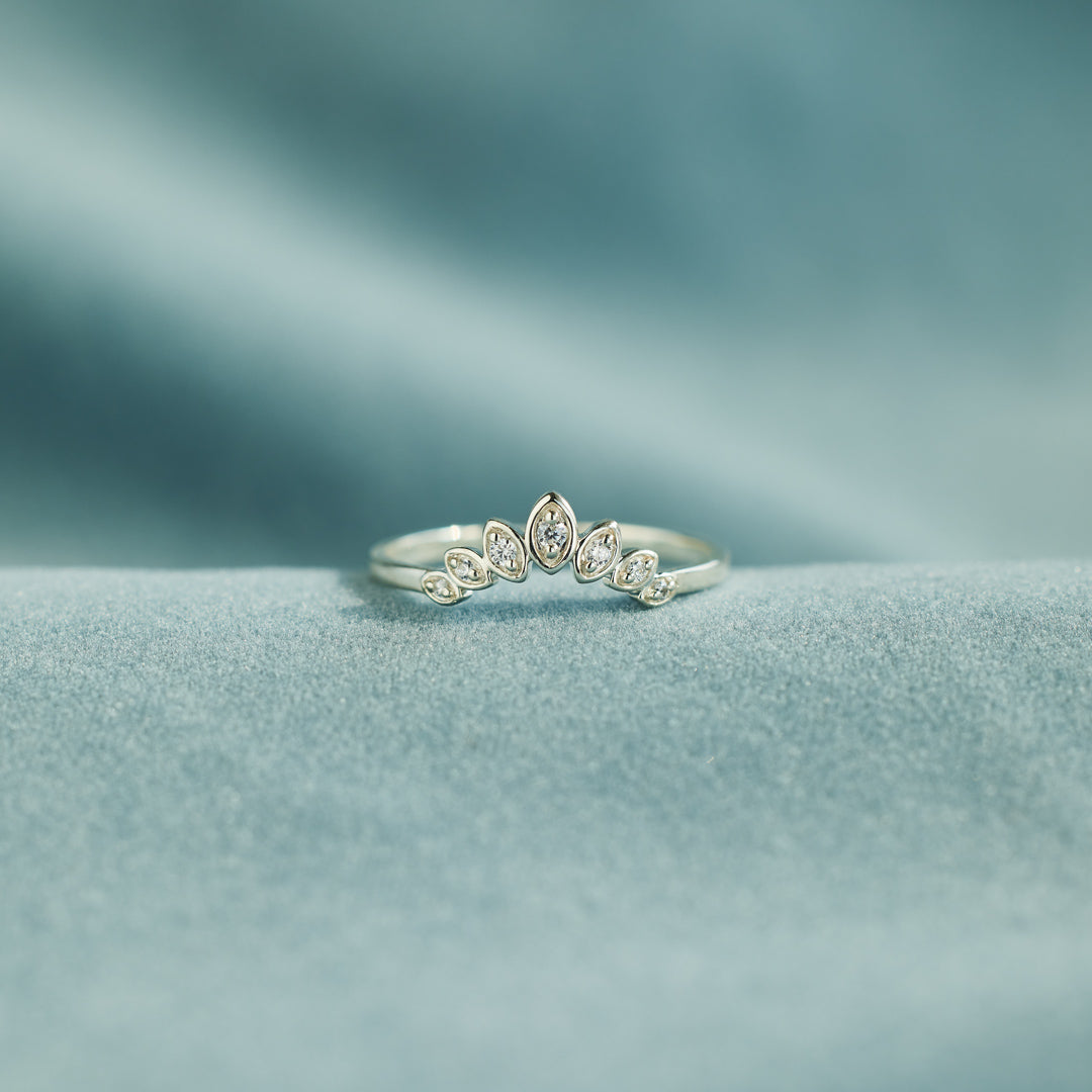 Daughter Of The King Curved Crown Ring