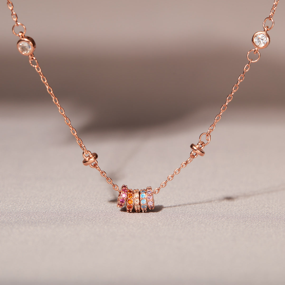 You Are A Rainbow Spacer Necklace